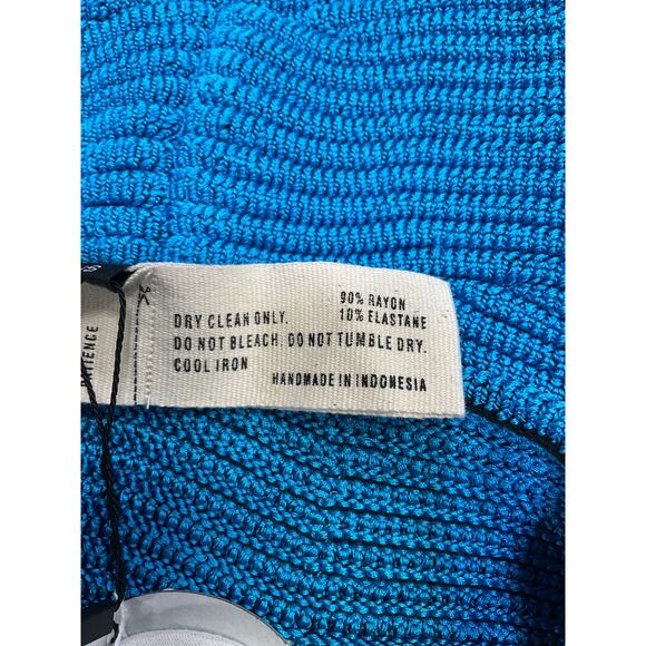 Isa Boulder 'Bodywave' Blue Mini Skirt Size XS - NWT - Picture 5 of 5